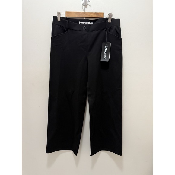 Betabrand Black Dress Yoga Pants – Straight Leg – Size L Petite NWT - Picture 1 of 9